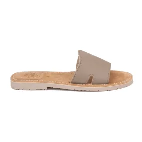 Basic Open Toe Leather Menorcan Sandal For Women - Shark ST 2360 2 A Ciervo