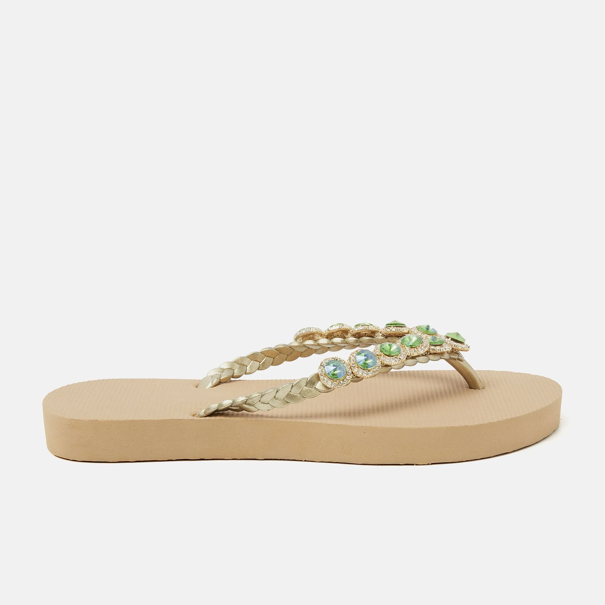 Bora Bora Beach Dames Slippers Beige