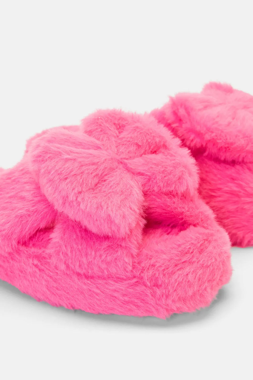 Bow Slippers Pink