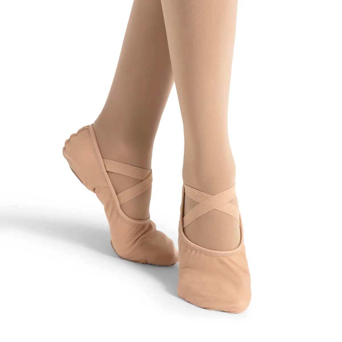 Capezio Child's Hanami Stretch Canvas Ballet Slippers - Nude