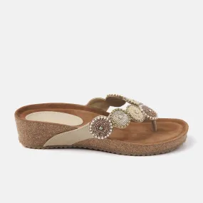 Dames Slippers 75.455 Beige