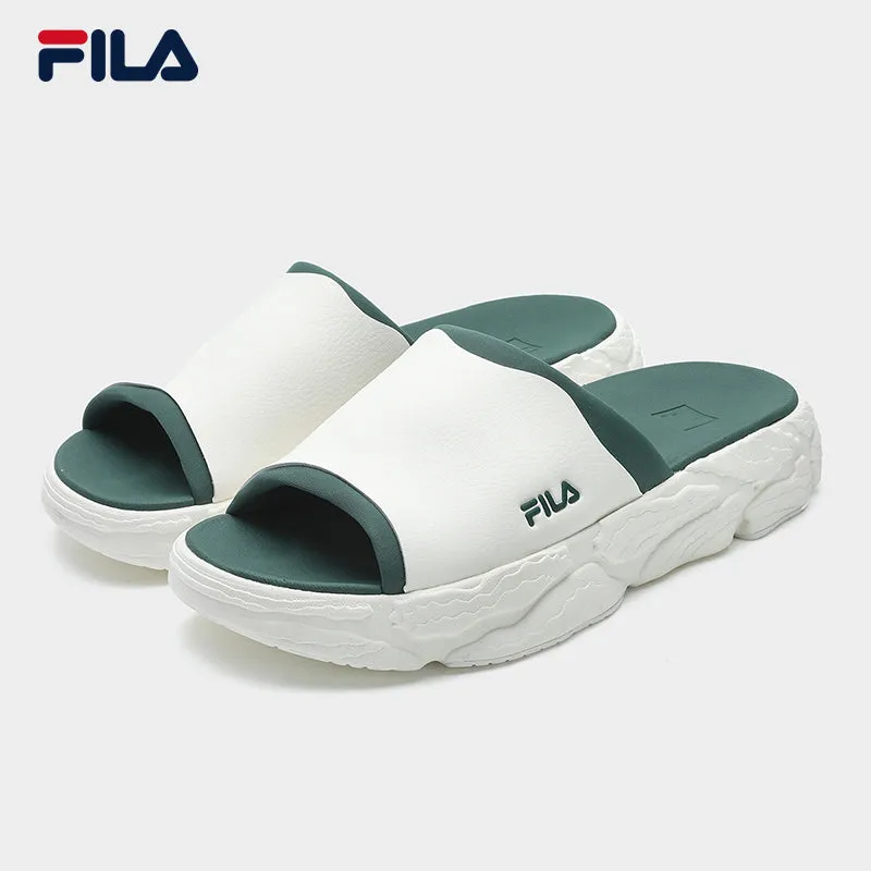 FILA CORE FERN FASHION ORIGINALE Men Slippers/Sliders (Black/White-Green)