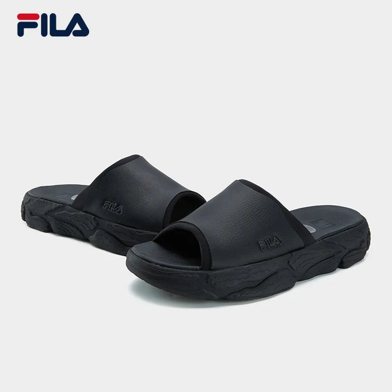 FILA CORE FERN FASHION ORIGINALE Men Slippers/Sliders (Black/White-Green)