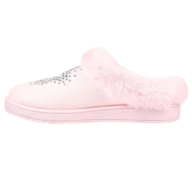 Girls Kids Bedroom Slippers Skechers Sleepy Slides Fur lined 302943L Pink Sale