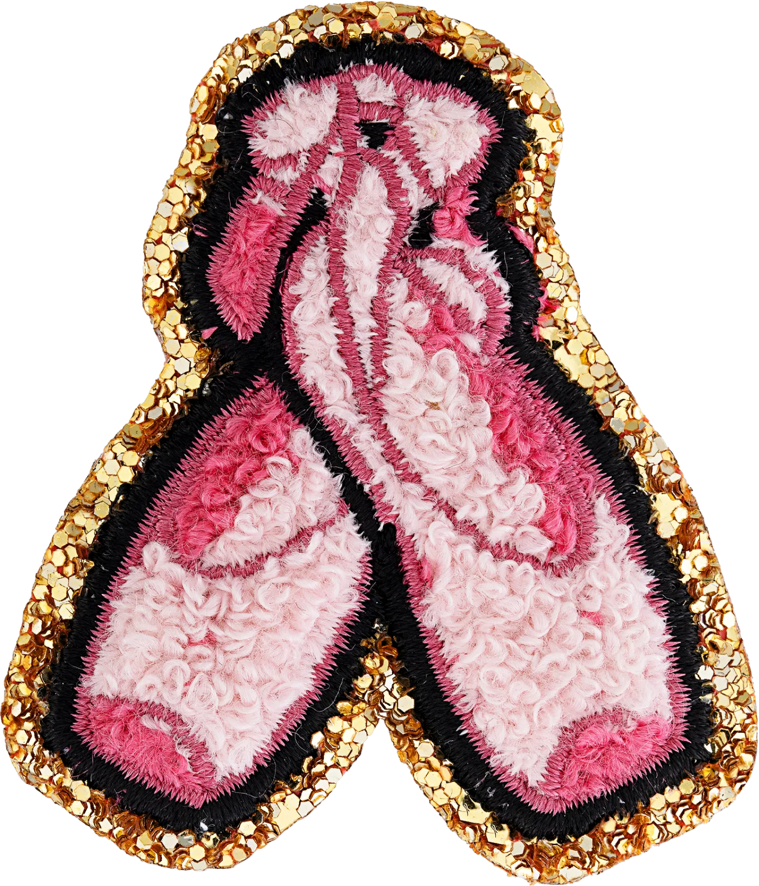 Glitter Varsity Ballet Slippers Patch