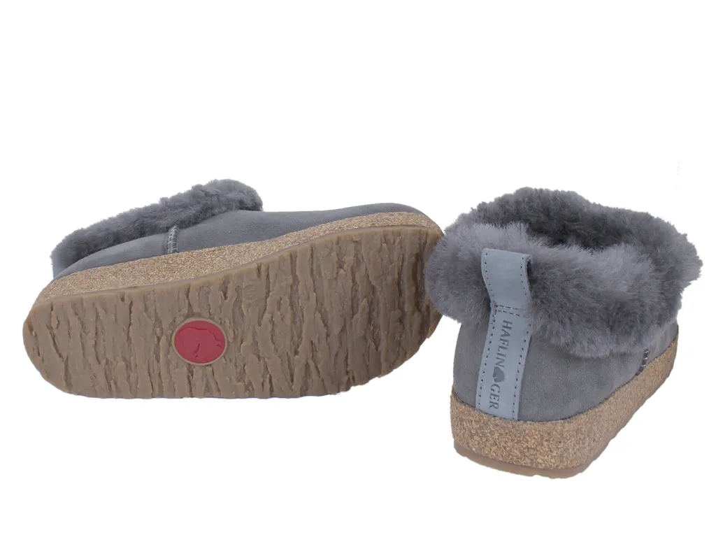 Haflinger Clogs Sheepskin Iceland Anthracite