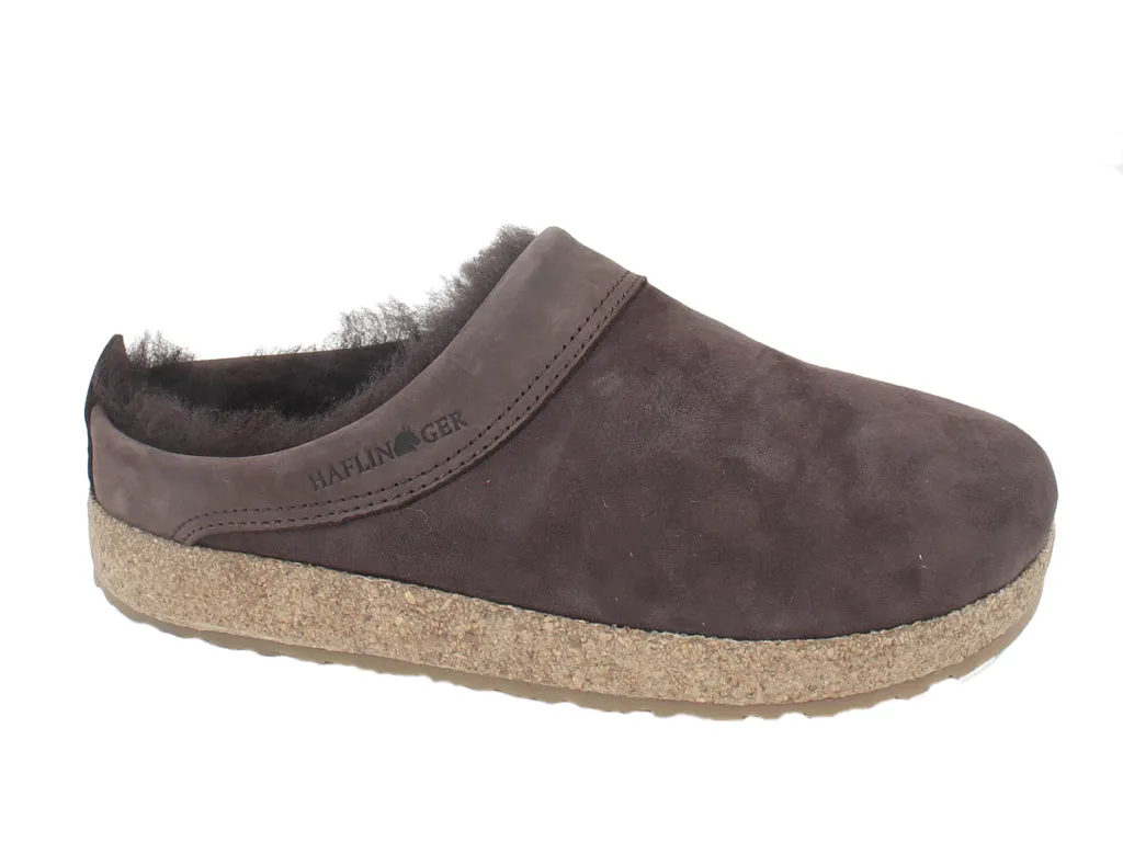 Haflinger Clogs Sheepskin Snowbird Brown