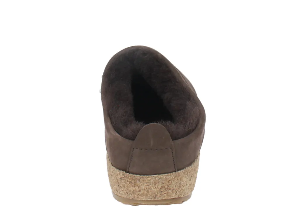 Haflinger Clogs Sheepskin Snowbird Brown