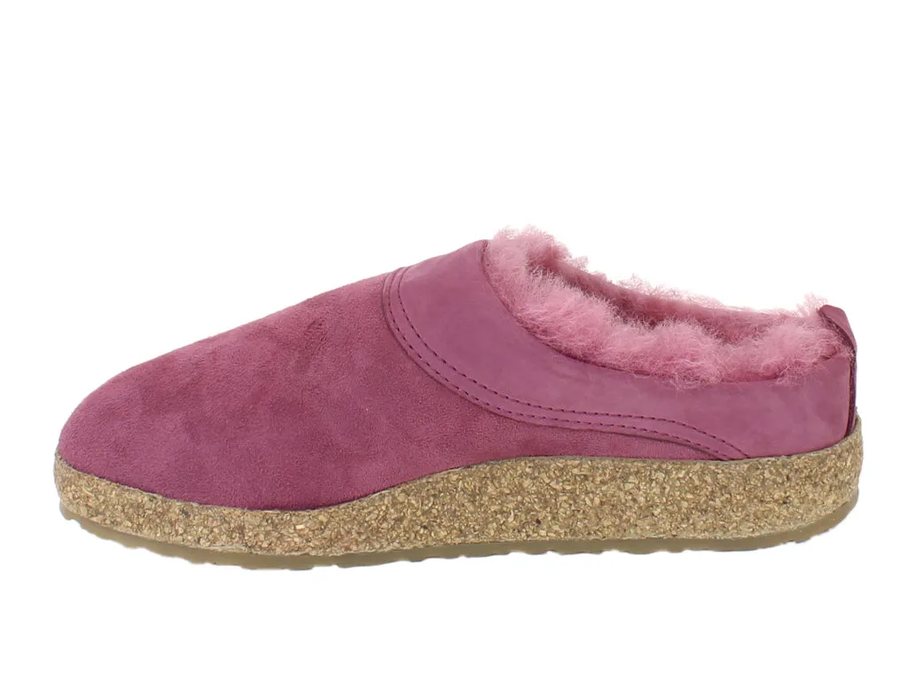 Haflinger Clogs Sheepskin Snowbird Burgundy