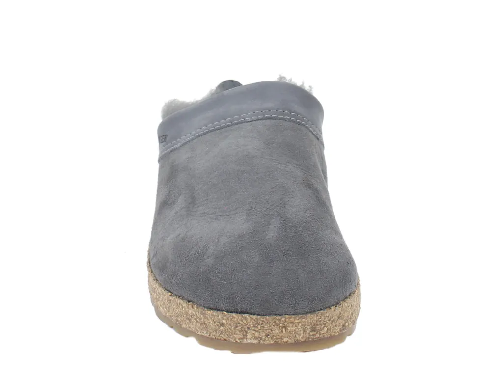 Haflinger Clogs Sheepskin Snowbird Grey