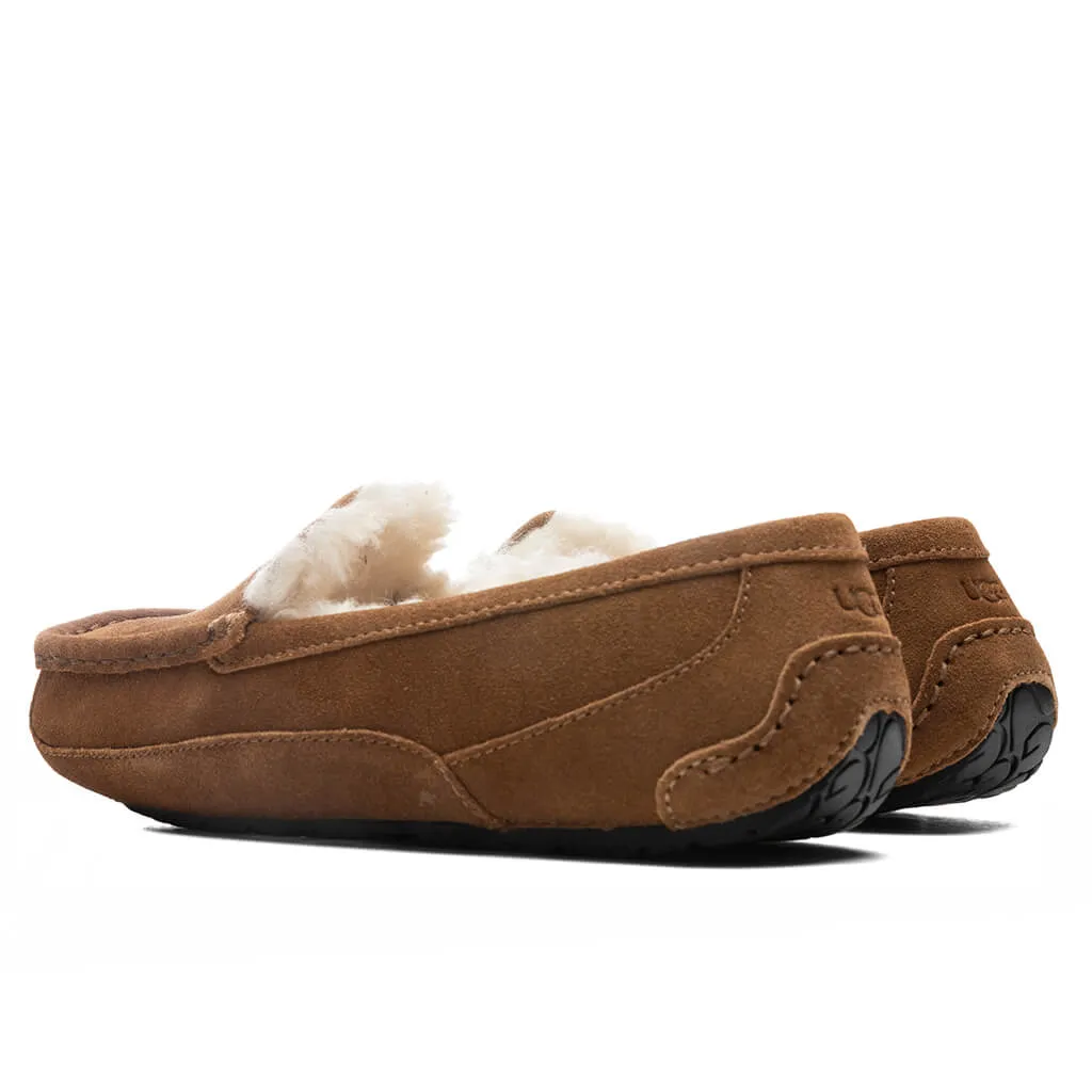 Kids Ascot Slipper - Chestnut Suede