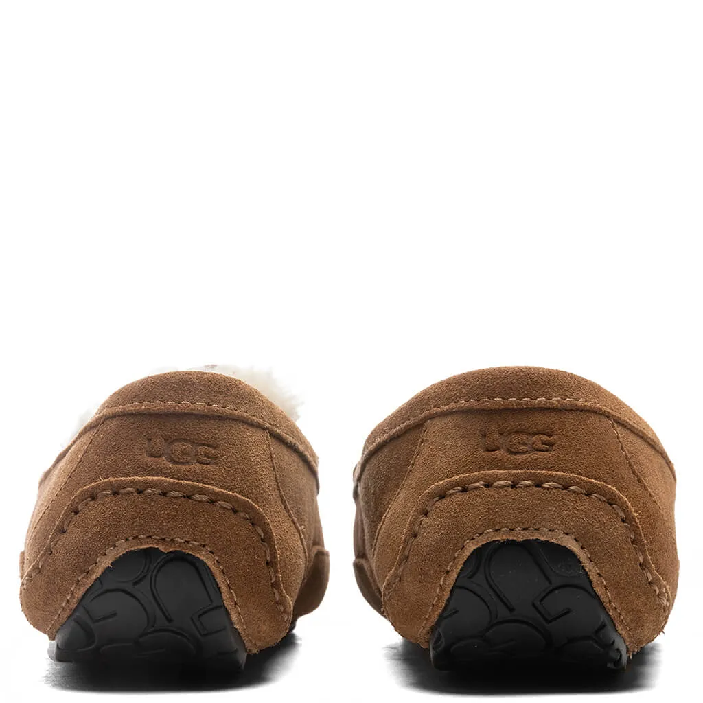 Kids Ascot Slipper - Chestnut Suede