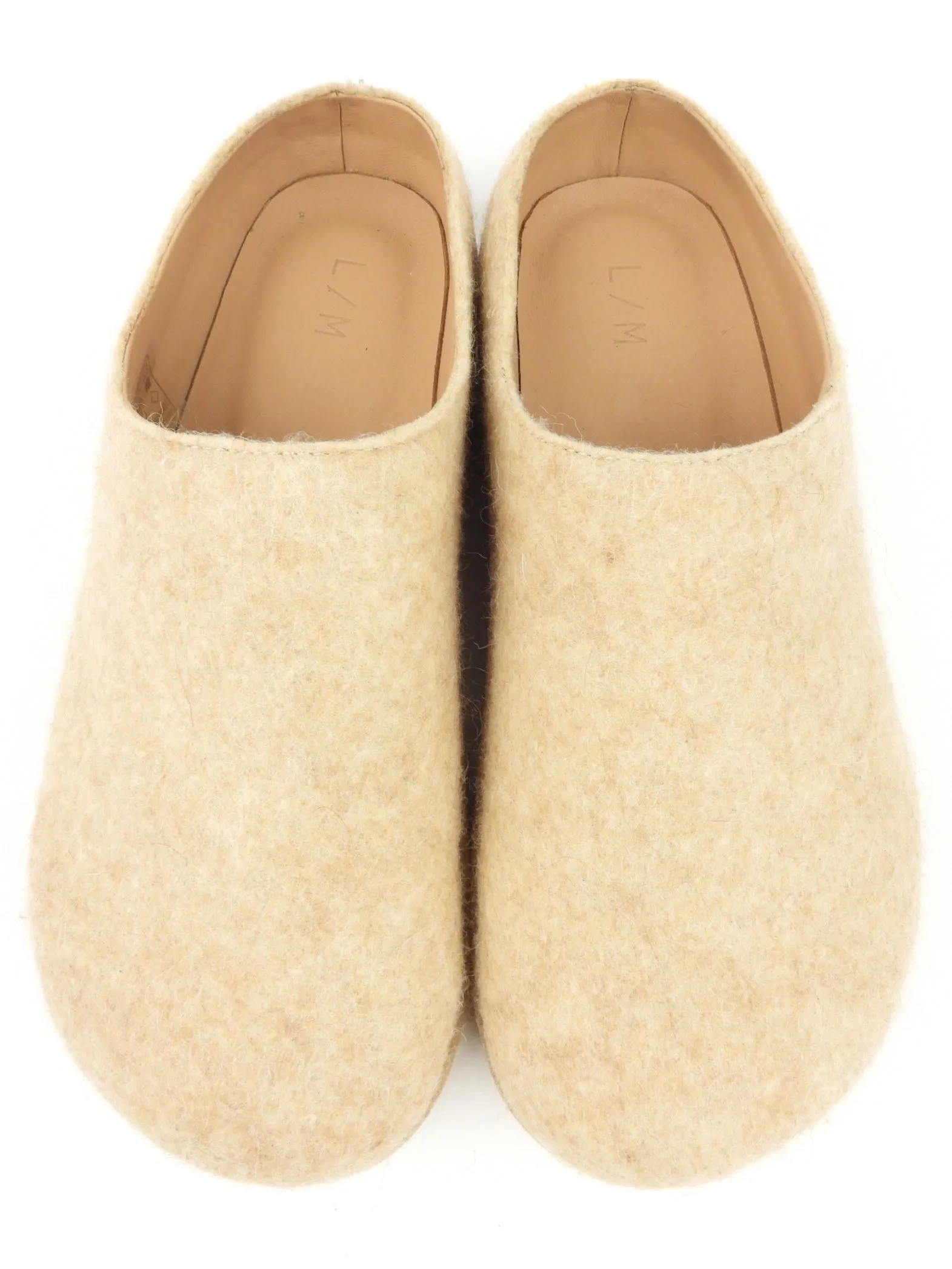 Lauren Manoogian Beige Felted Mule - 37