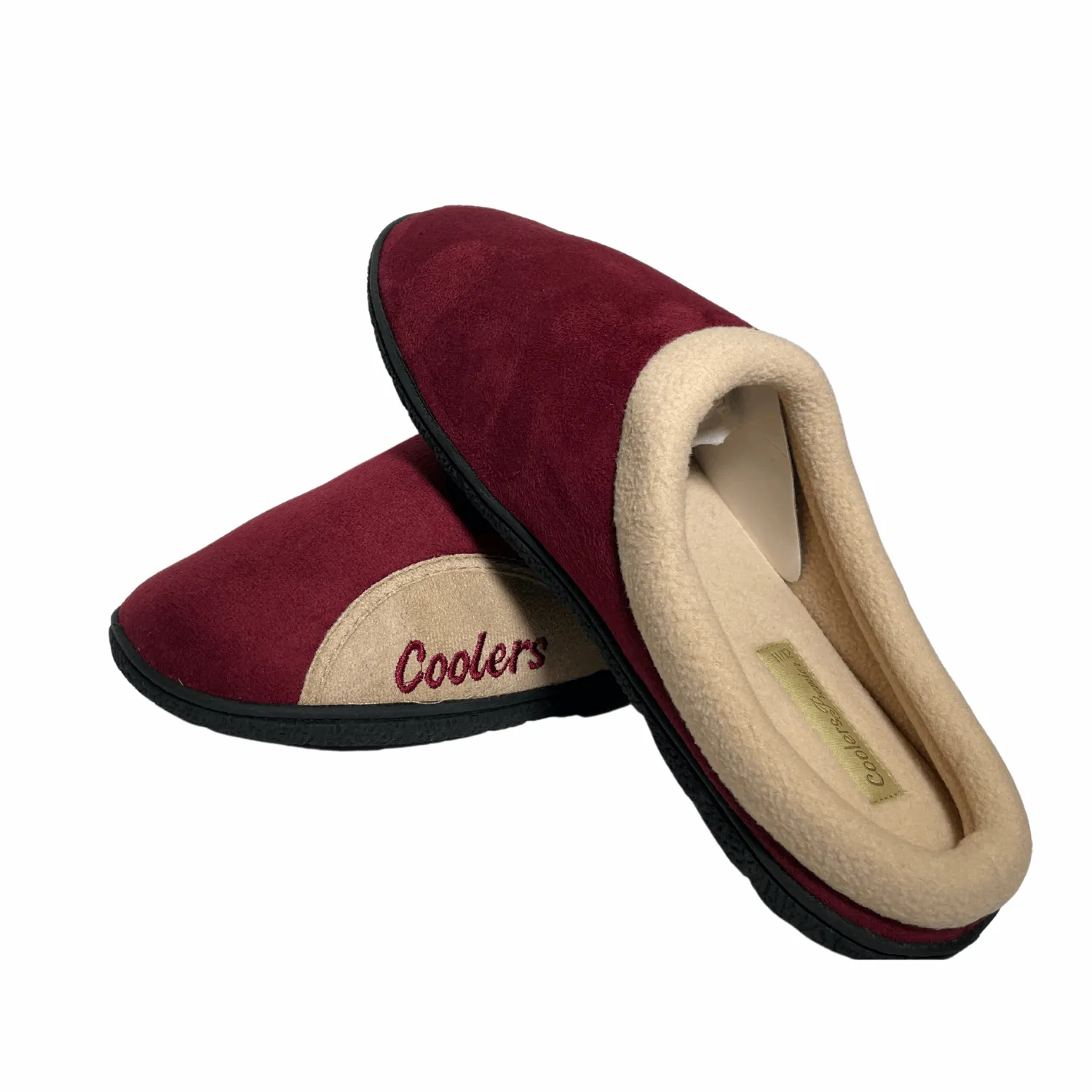 Microsuede Fleece Lined Mule Slippers