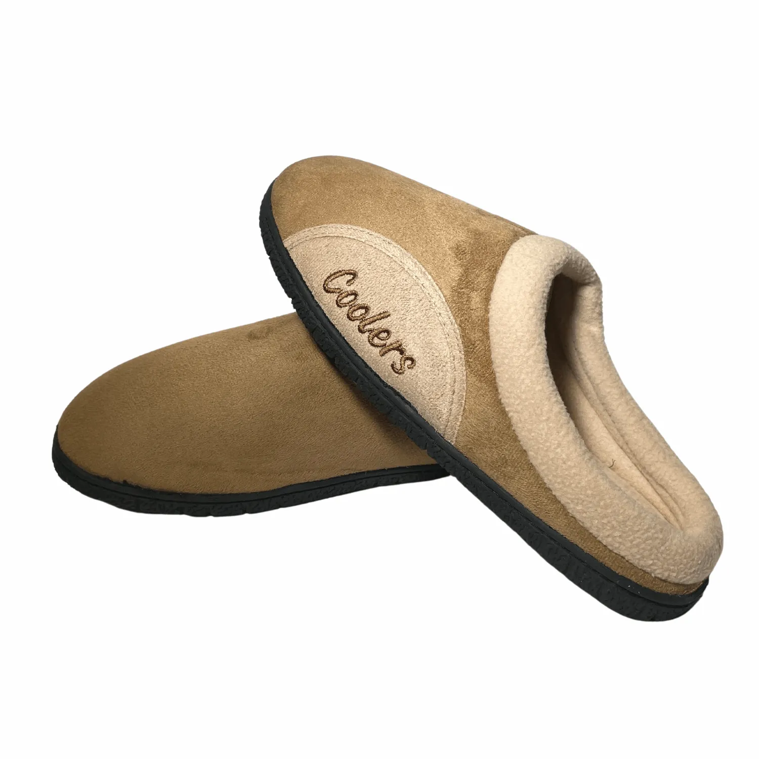 Microsuede Fleece Lined Mule Slippers