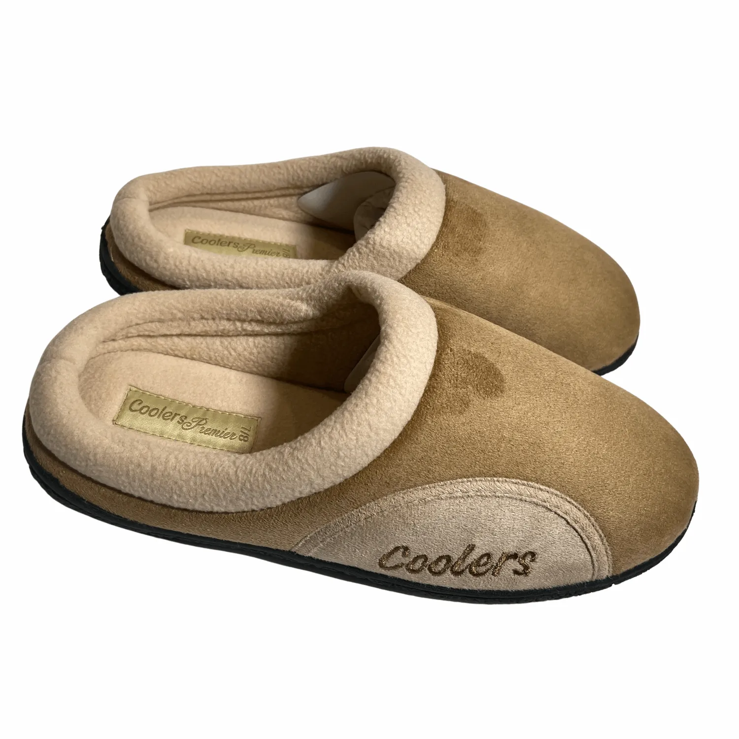 Microsuede Fleece Lined Mule Slippers