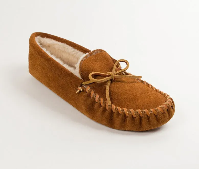 Minnetonka - PILE LINED SOFTSOLE BROWN - 763