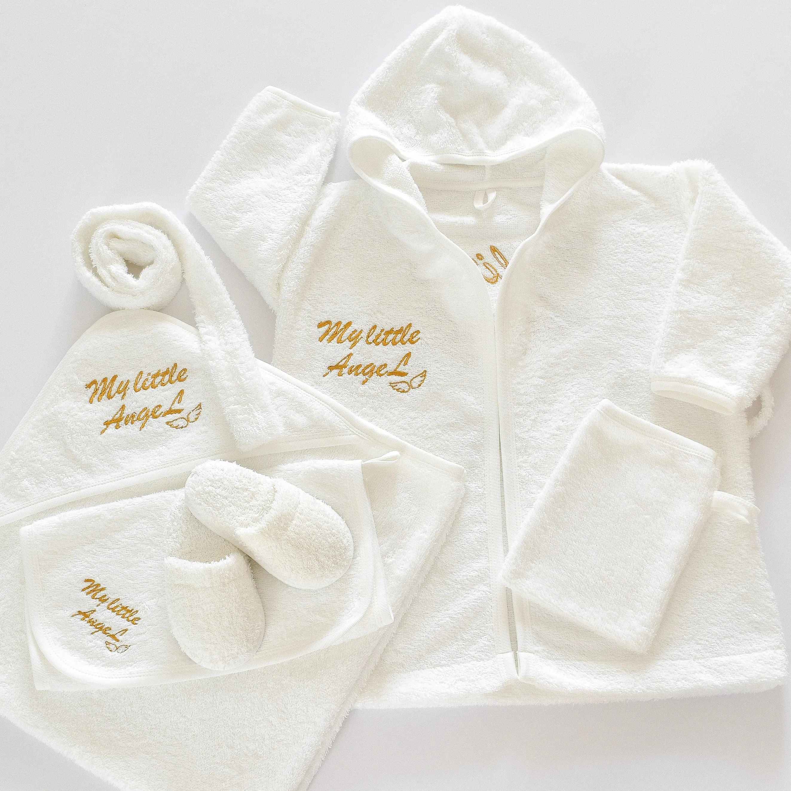 My little Angel Baby Bathrobe Set