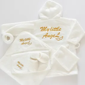 My little Angel Baby Bathrobe Set