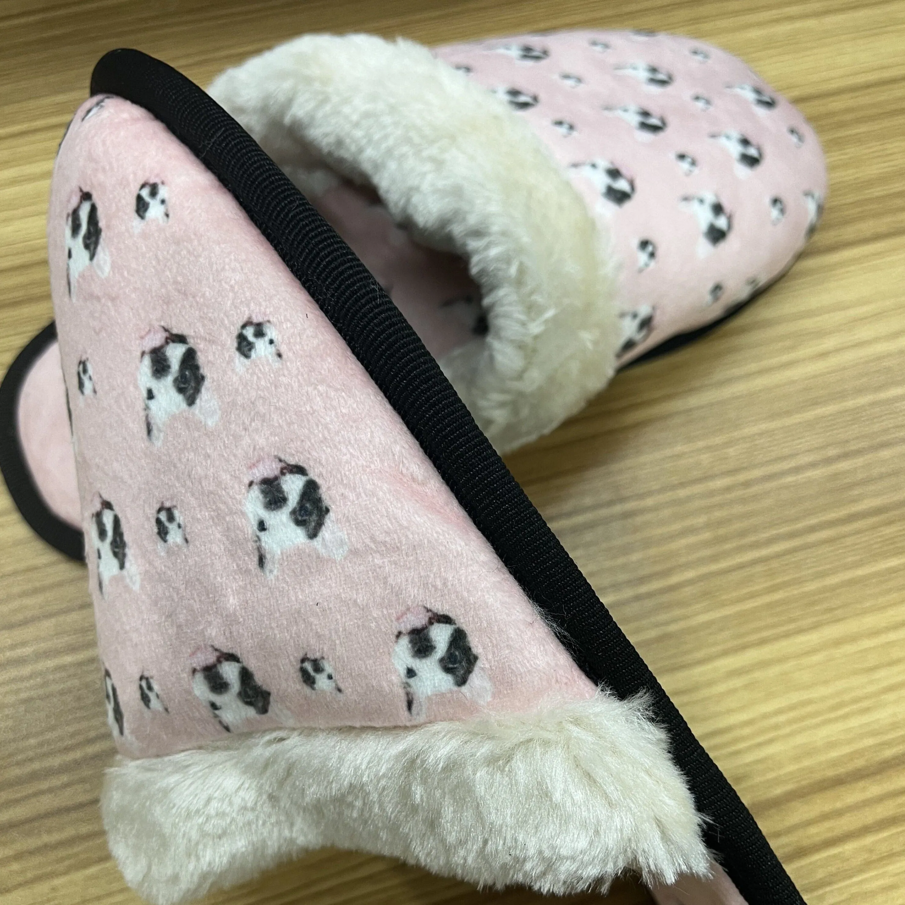 New Product Discounts-Custom Dog Face Multicolor Fuzzy Slippers for Women and Men Personalized Photo Non-Slip Slippers Indoor Warm House Shoes