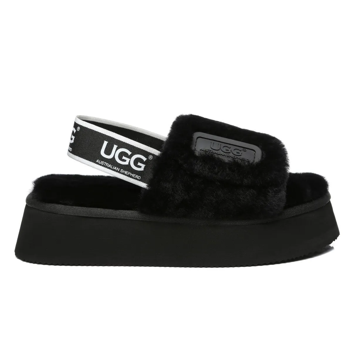 Premium Fluff UGG Platform Slides