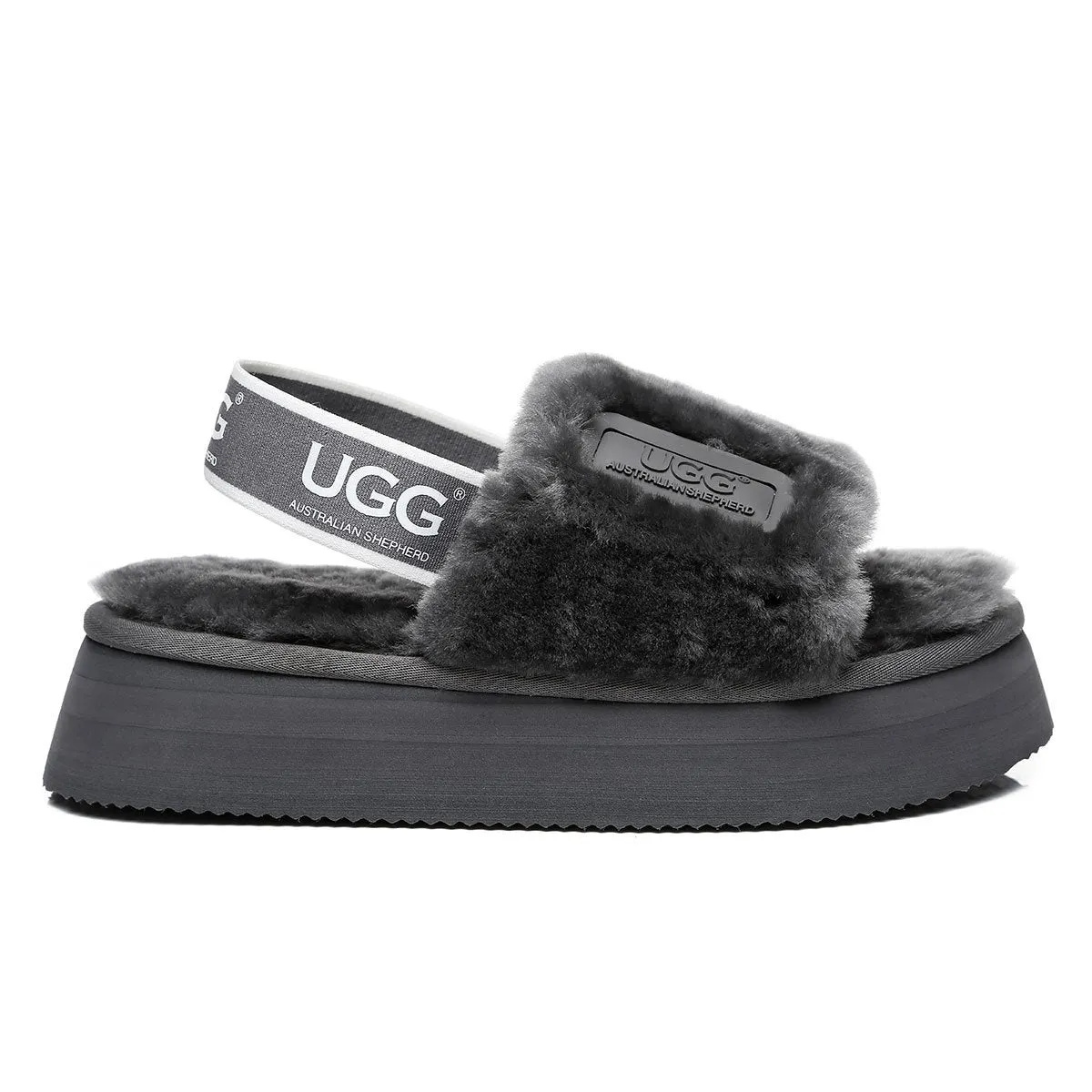 Premium Fluff UGG Platform Slides