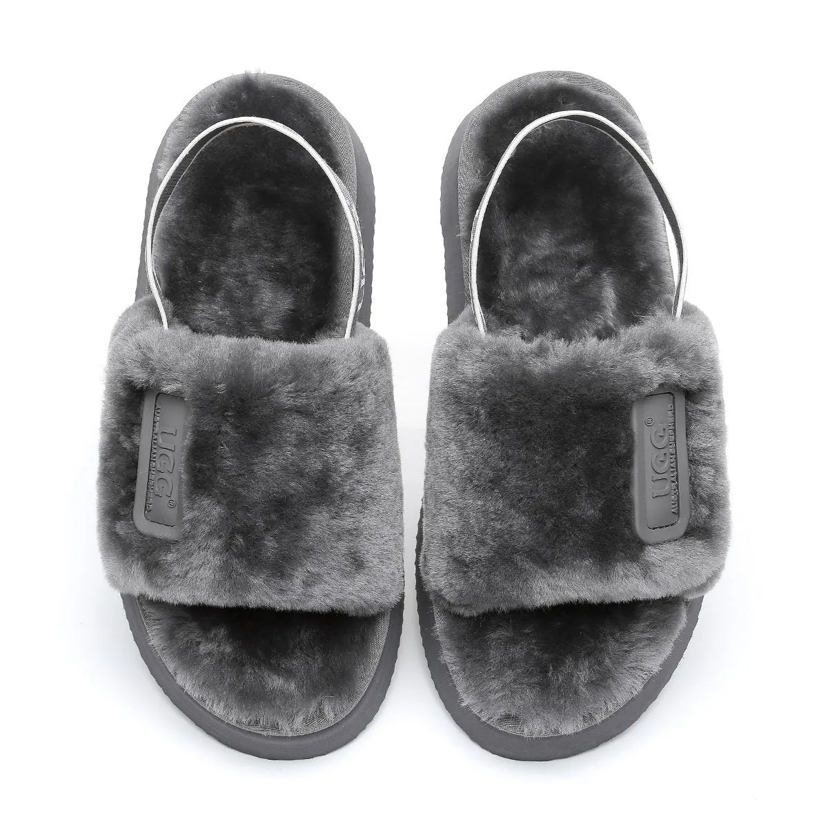 Premium Fluff UGG Platform Slides