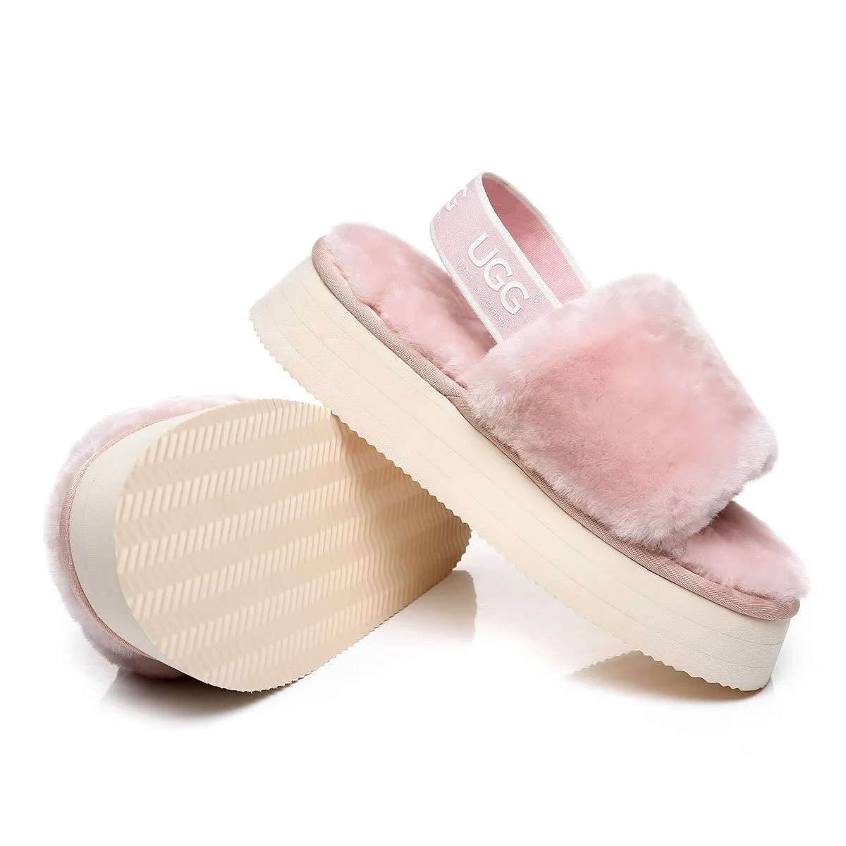 Premium Fluff UGG Platform Slides