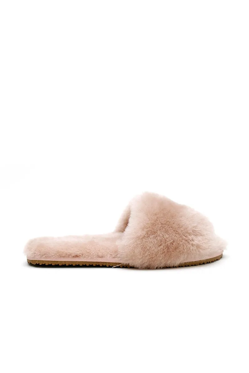 SHEEPY SLIPPER-DUSTY PINK