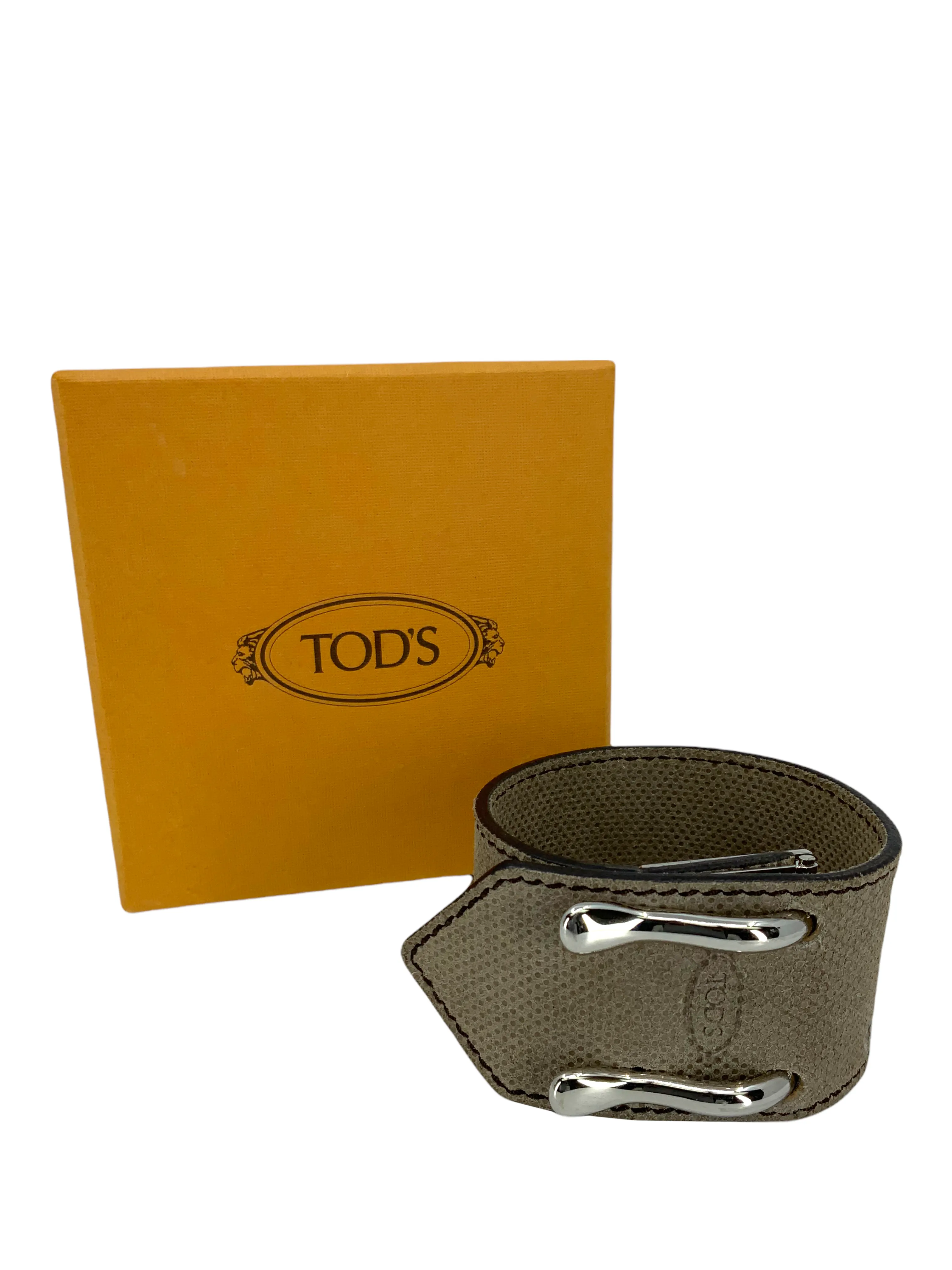 Tod's Leather Double Hook Cuff Bracelet