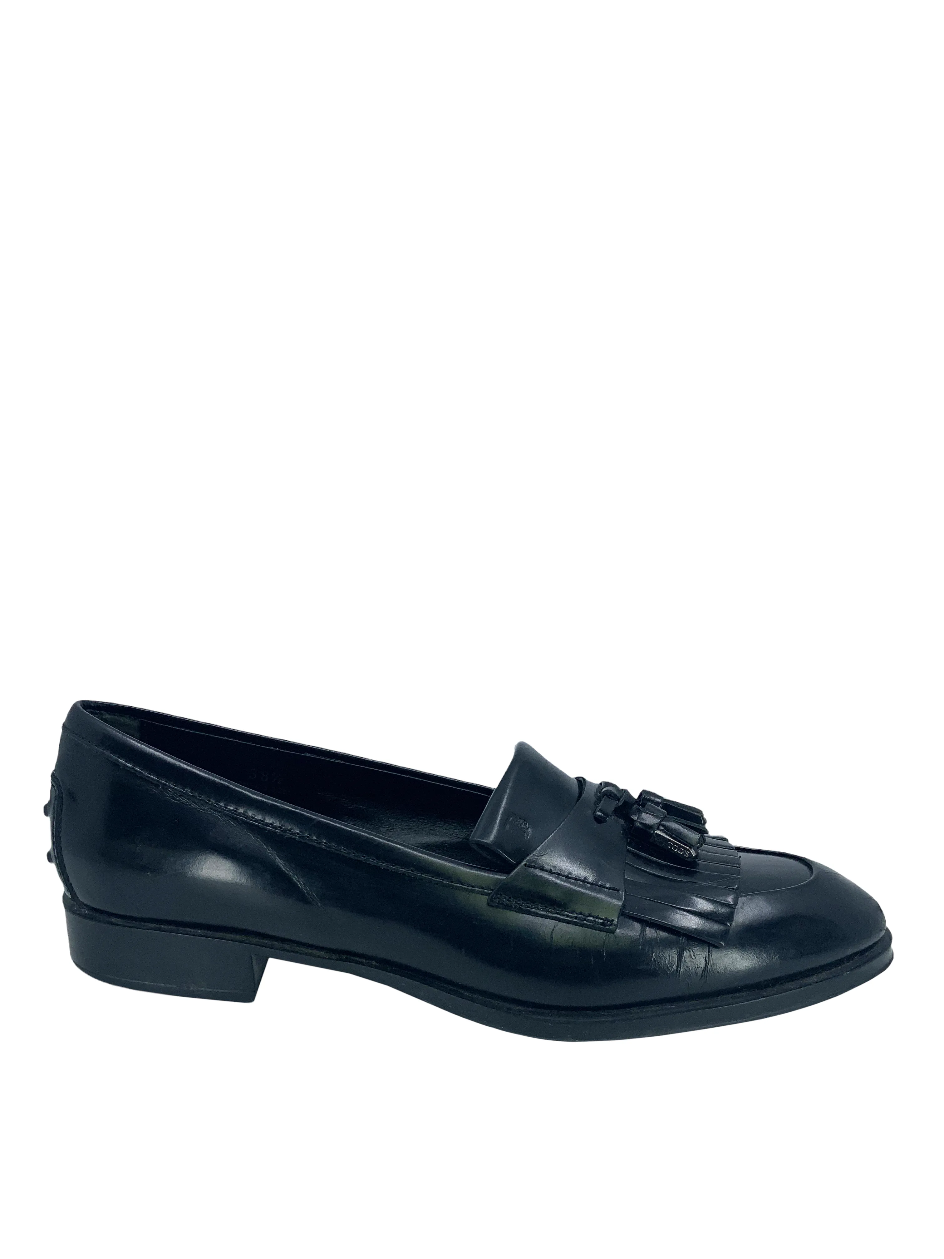 Tod's Leather Tassel Loafers Size 8.5