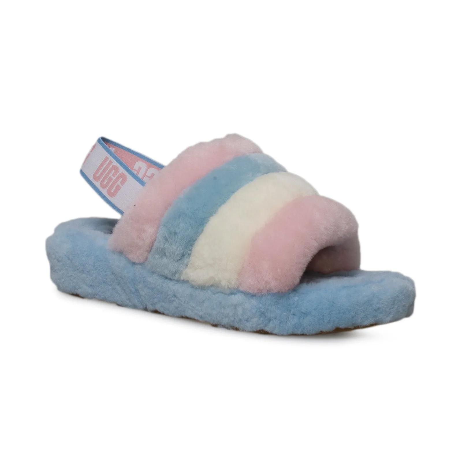 UGG Fluff Yeah Slide Pride Stripes Slippers - Women's