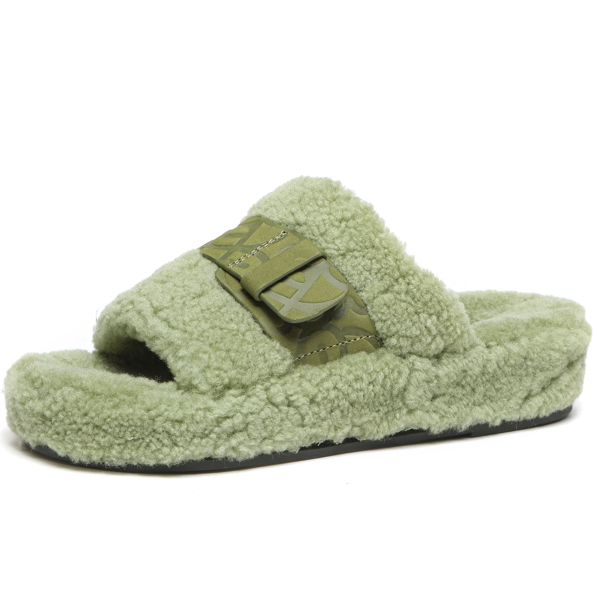 UGG Georgie Sheepskin Wool Slides