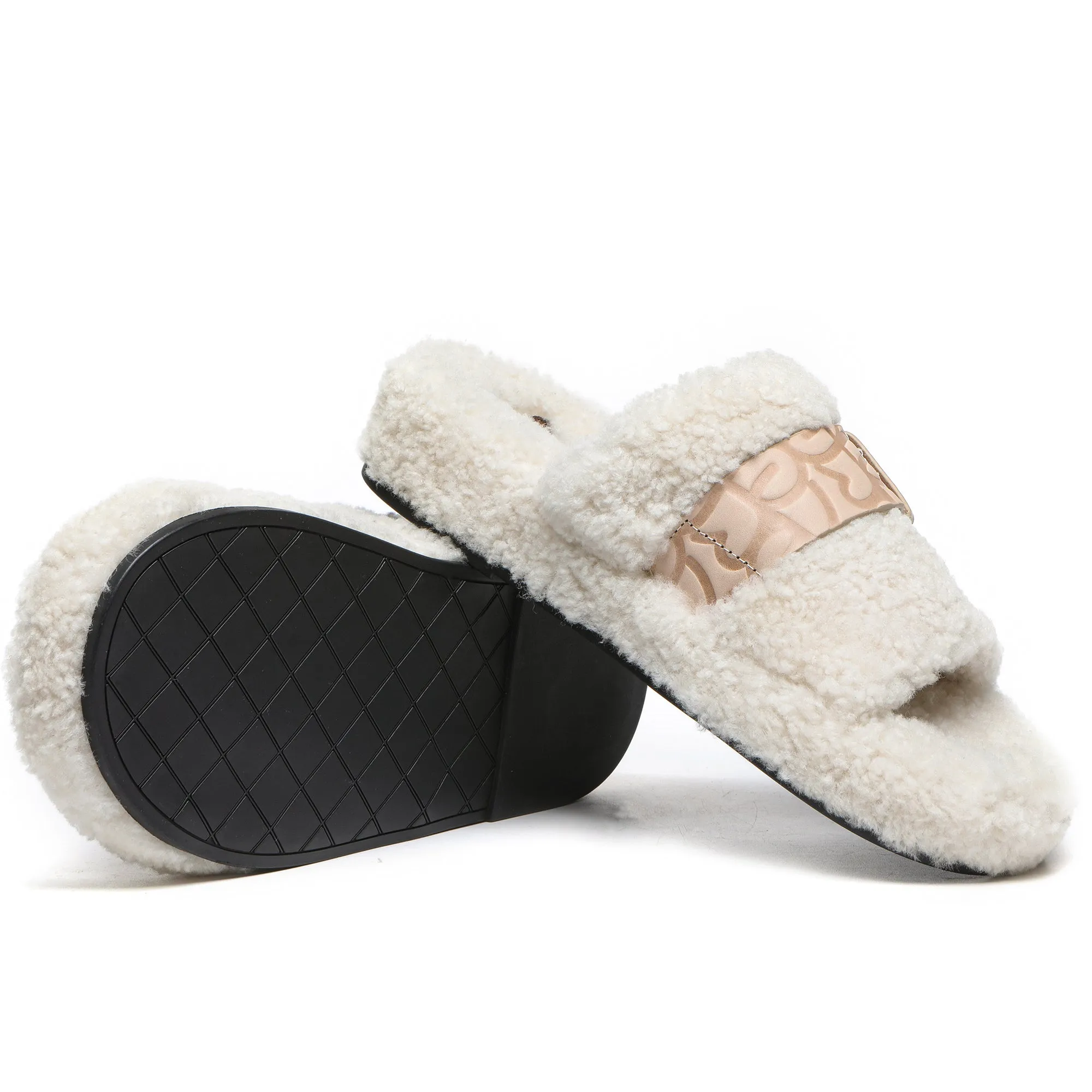 UGG Georgie Sheepskin Wool Slides