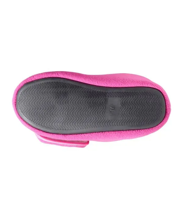 Unisex Wide Easy-On Fleece Bootie Slipper