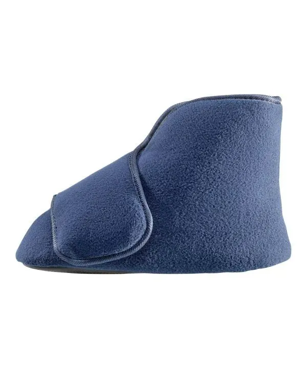 Unisex Wide Easy-On Fleece Bootie Slipper