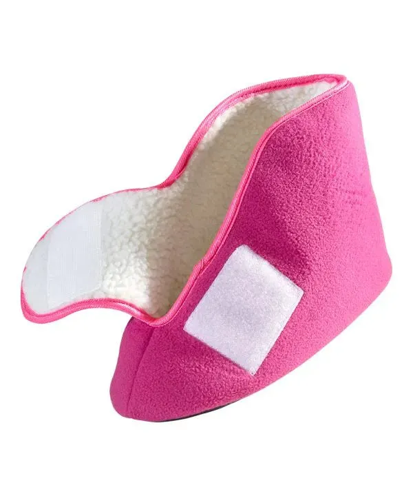 Unisex Wide Easy-On Fleece Bootie Slipper