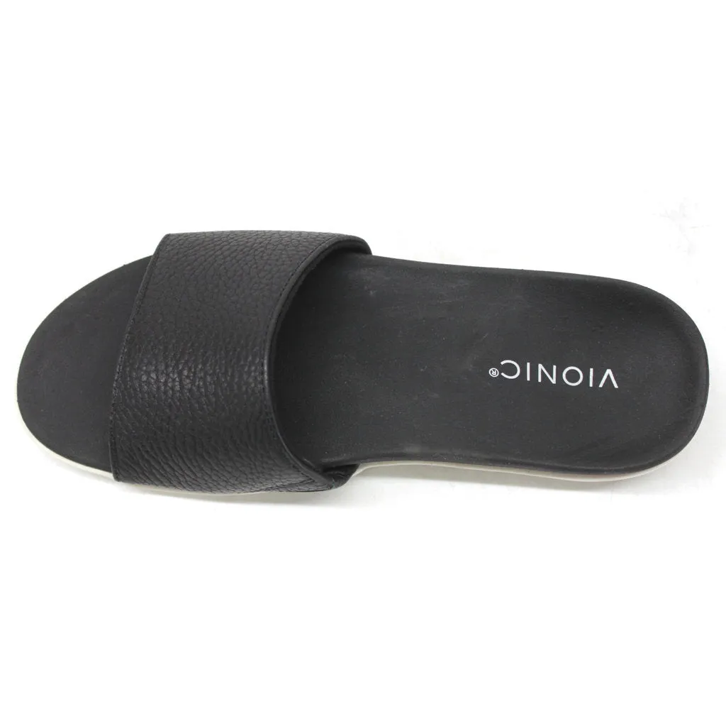 Val Leather Women's Slides Sandals