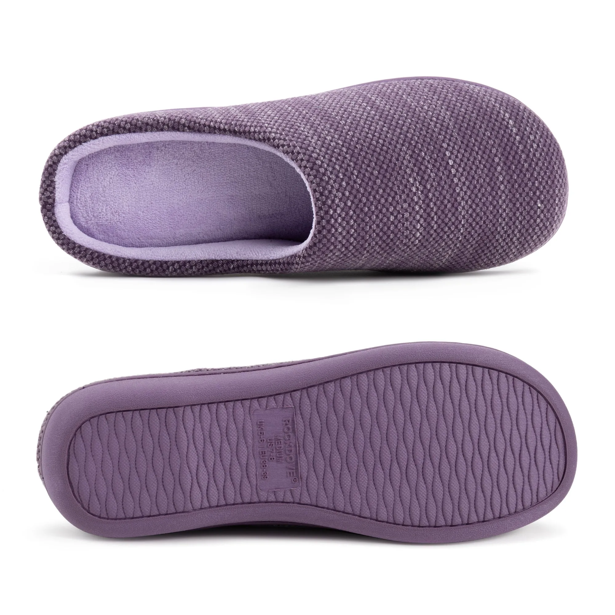 Women's Birdseye Knit Two-Tone Slipper