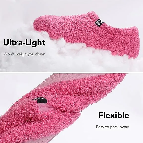 Women's Fuzzy Fleece Closed Back Indoor Slipper