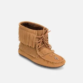 Womens Harvester Suede Lined Moccasin - Oak